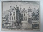238 / Moersbergen in Doorn Kopergravure 18e Eeuw, Antiek en Kunst, Kunst | Etsen en Gravures, Ophalen of Verzenden