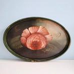 Houten dienblad met handgeschilderde roos, Ophalen of Verzenden
