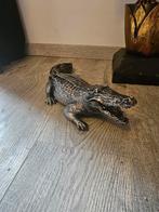 Zilveren Krokodil 44cm made in Indonesië., Antiek en Kunst, Ophalen of Verzenden