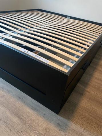 IKEA BRIMNES Bedframe 180x200 cm met opberglades – Zwart - afbeelding 5