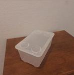 Ikea Glis bakje met deksel transparant wit 17x10 cm, Ophalen of Verzenden, Zo goed als nieuw