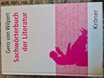Gero von Wilpert - Sachwörterbuch der Literatur, Ophalen, Nieuw, WO, Gero von Wilpert