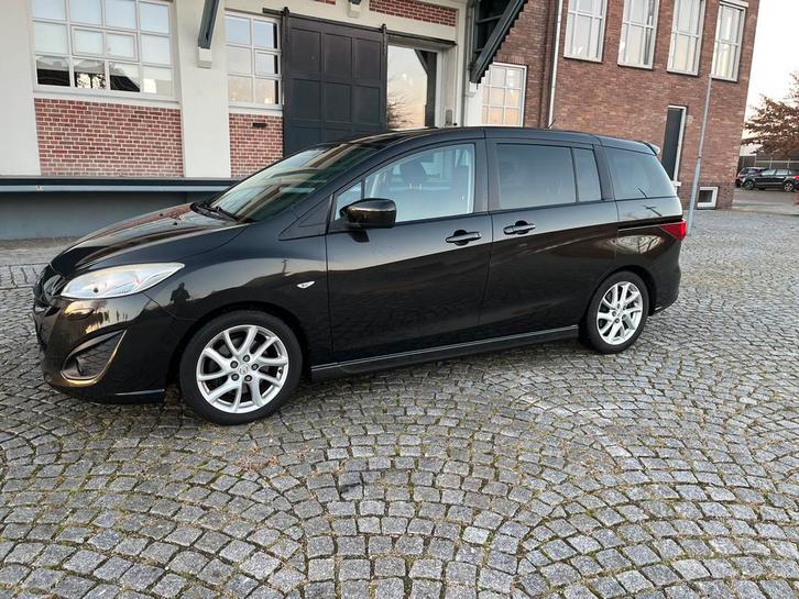 Mazda 5 2.0 110KW 2013 Zwart, Auto's, Mazda, Particulier, ABS, Achteruitrijcamera, Airbags, Airconditioning, Android Auto, Apple Carplay