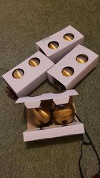 Goudkleur  metalen kerstballen, Diversen, Ophalen of Verzenden, Nieuw