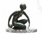 Art Deco Bronzen Beeld - Sybille May., Antiek en Kunst, Ophalen of Verzenden