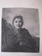 Jong meisje, Antiek en Kunst, Kunst | Etsen en Gravures, Verzenden