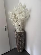 Mooi schelpenvazen met bloesemboom, Ophalen of Verzenden, Zo goed als nieuw