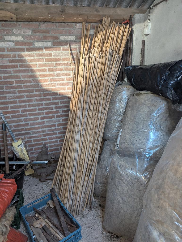 Bamboe stokken voor boontjes / moestuin, Tuin en Terras, Kweekspullen, Zo goed als nieuw, Kweekbak, Ophalen