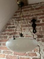 Vintage schaallamp Clichy glas, Antiek en Kunst, Ophalen of Verzenden