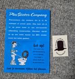 Plas sticker  / toilet sticker, Ophalen of Verzenden, Zo goed als nieuw, Overige typen