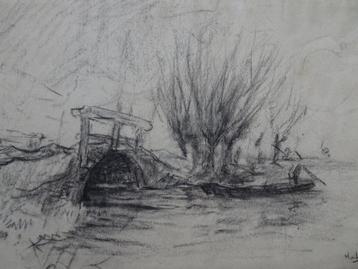 tekening man in boot puntert brug onderdoor HvLVO beschikbaar voor biedingen