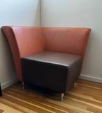 2 Vintage fauteuils, Huis en Inrichting, Fauteuils, Gebruikt, Minder dan 75 cm, Vintage, Leer