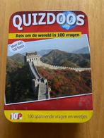 Spel Quizdoos Quiz doos Reis om de wereld in 100 vragen, Hobby en Vrije tijd, Gezelschapsspellen | Bordspellen, Ophalen, Zo goed als nieuw