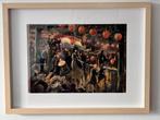 Gouache Jaap van Dam, Antiek en Kunst, Kunst | Schilderijen | Klassiek, Ophalen of Verzenden