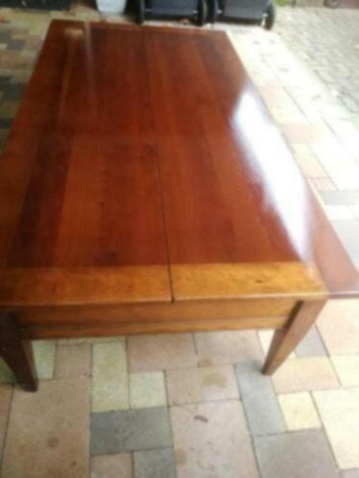 Vintage saloontafel met ingebouwde bar UNIEK, Huis en Inrichting, Tafels | Salontafels, Zo goed als nieuw, Minder dan 50 cm, 100 tot 150 cm