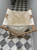 Vintage wasmand met houten frame, Ophalen of Verzenden, Gebruikt