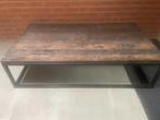 Grote Rustieke Houten Salontafel / Koffietafel, Ophalen, Gebruikt, 50 tot 100 cm, 150 tot 200 cm