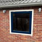 Meranti kozijn enkelglas, uitzetraam, afm 1x1m, Doe-het-zelf en Verbouw, Kozijnen en Schuifpuien, Raamkozijn, Zo goed als nieuw