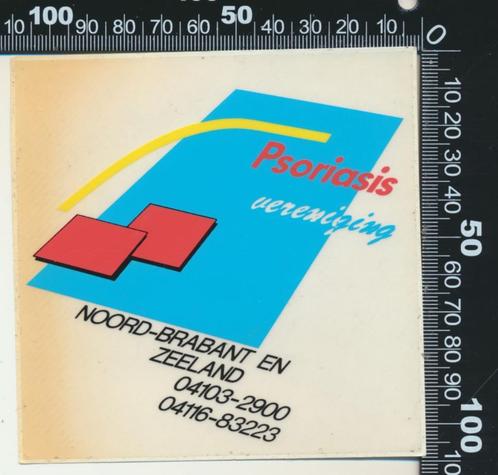 Sticker: Psoriasis Vereniging - Noord Brabant en Zeeland (1), Verzamelen, Stickers, Zo goed als nieuw, Bedrijf of Vereniging, Ophalen of Verzenden