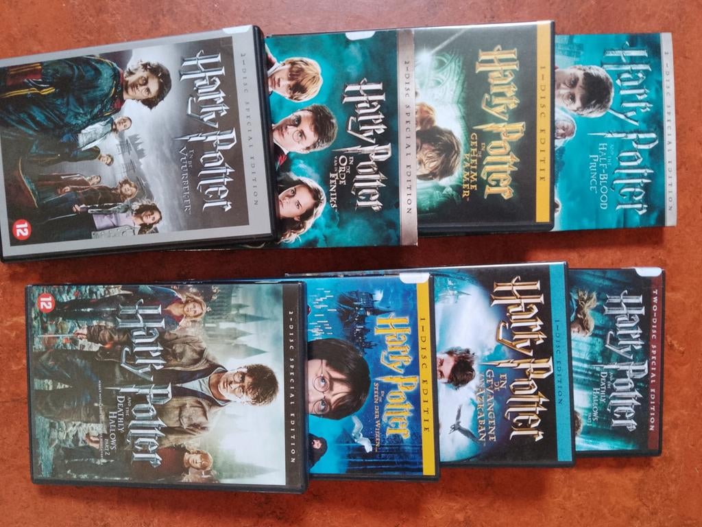 Harry potter 8 dvd, s , alle films, Ophalen, Zo goed als nieuw, Overige typen