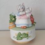 Speeldoosje Kitty Cucumber Kat met Kitten, Verzamelen, Ophalen of Verzenden