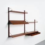 Vintage Deense wandkast in teak, Huis en Inrichting, Kasten | Wandmeubels, Ophalen, Gebruikt, 100 tot 150 cm, 150 tot 200 cm