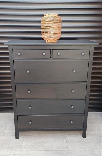 Prachtige zwart/bruine ikea hemnes ladekast/ladenkast/kast  beschikbaar voor biedingen