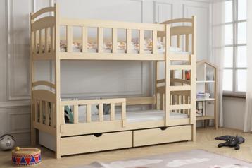 Stapelbed LEO 2 person, matrassen 160/180/200x90 grenen kleu beschikbaar voor biedingen