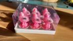 6 nieuwe flamingovorm kaarsjes in verpakking., Nieuw, Minder dan 25 cm, Ophalen of Verzenden, Kaars
