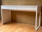 Micke bureau wit, twee lades, Ophalen, Gebruikt, Bureau