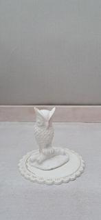 Vintage Wit Uil Ornament, Ophalen of Verzenden, Gebruikt