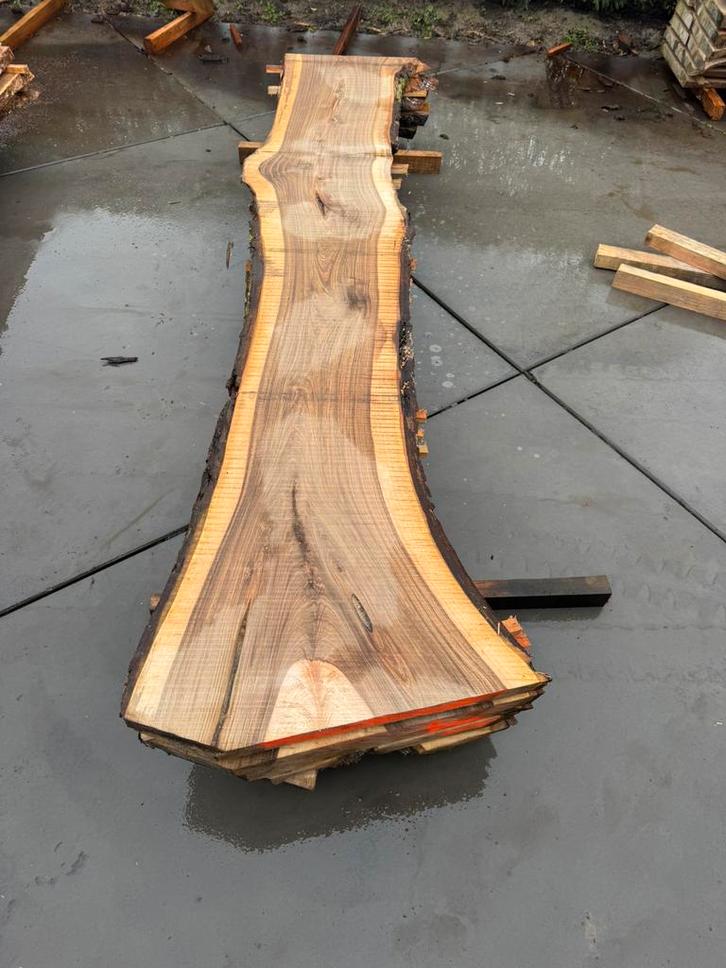 10 x walnoten schaaldelen 260x40x3,5, Tuin en Terras, Palen, Balken en Planken, Zo goed als nieuw, Planken, 250 cm of meer, Ophalen