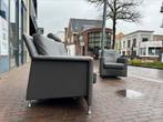 Leolux Paian 2 zits bank Senso Grijs Leer Design Fauteuil, Ophalen of Verzenden