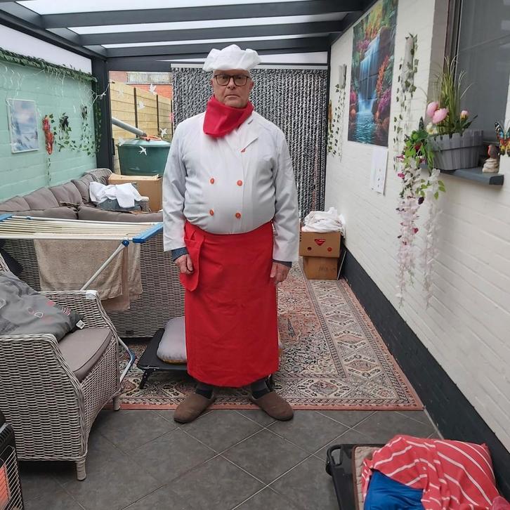 Loopgroep Kokspakken - Carnaval!, Kleding | Heren, Carnavalskleding en Feestkleding, Gedragen, Kleding, Carnaval, Overige maten