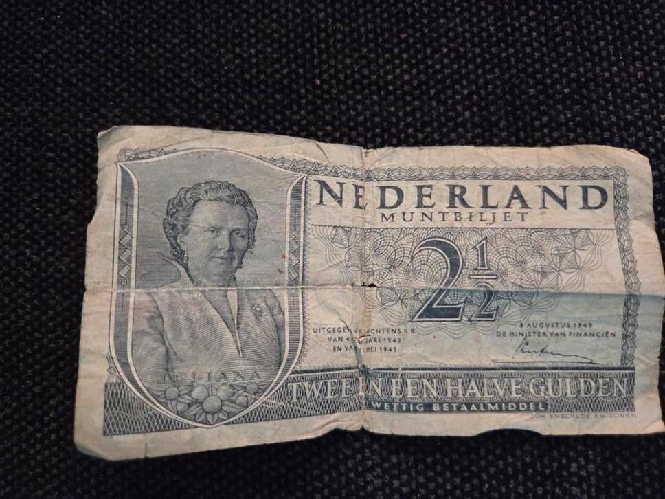 Muntbiljet 2.5 Gulden, Ophalen of Verzenden, Buitenland, Bankbiljetten