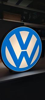 Oude dubbelzijdige lichtbak met VW logo., Verzamelen, Ophalen, Gebruikt, Lichtbak of (neon) lamp