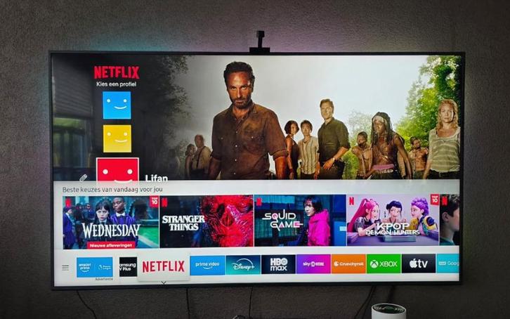 Zgan Samsung 65" 4K TV - 120Hz voor gaming incl. ambilight, Audio, Tv en Foto, Televisies, Zo goed als nieuw, LED, 100 cm of meer