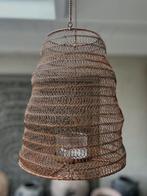 Groot visnet windlicht roest sober landelijk, Ophalen of Verzenden