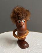 60 jaren kurken trekker Optimist Figuur teak houten popje, Ophalen of Verzenden, Gebruikt