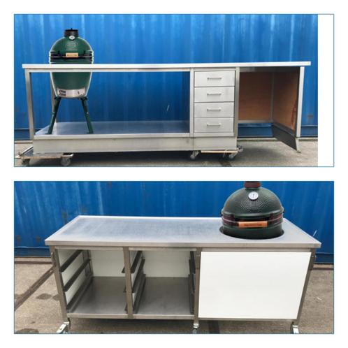 RVS Buitenkeuken BBQ units, Tuin en Terras, Buitenkeukens, Zo goed als nieuw, Ophalen