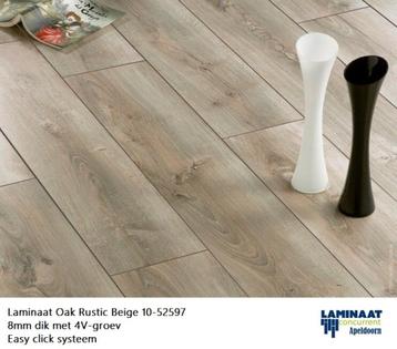 Laminaat Rustic Oak Beige 52597 8mm dik 4V-groev beschikbaar voor biedingen