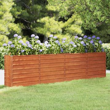 AANBIEDING | Plantenbak verhoogd 320 x 40 x77 cm cortenstaal beschikbaar voor biedingen