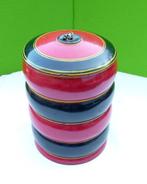 HOUTEN TABAKS POT 15,5 CM HOOG N 10CM DOORSNEDE ROND VINTAGE, Verzenden, Zo goed als nieuw, Tabaksdoos of Verpakking