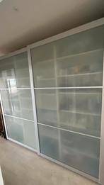 Schuifdeuren voor IKEA PAX, melkglas, 250 cm wide, Ophalen, Zo goed als nieuw, 50 tot 75 cm, 200 cm of meer