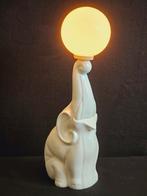 Grote XXL keramiek Art-Deco circus olifant lamp jr.60, Ophalen of Verzenden