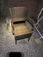 Tuinstoel kunststof Rotan gevlochten, alu frame supersterk, Ophalen, Aluminium