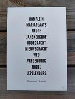 WIJCK. poster binnenstad Utrecht, Huis en Inrichting, Ophalen, Zo goed als nieuw
