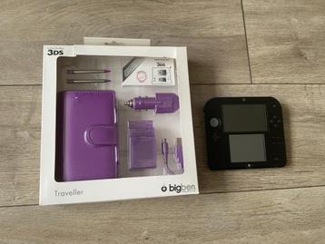 Nintendo 2DS Spelcomputer Compleet Zwart / Blauw beschikbaar voor biedingen