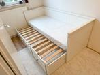 IKEA Hemnes Bedbank Met Matrassen Wit Slaapbank, Huis en Inrichting, Ophalen, Wit, Tweepersoons, Zo goed als nieuw
