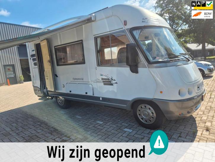 Fiat 230 HYMER 2.5 TD E510 TOP OCCASION ZEER NETJES KERSTACT, Caravans en Kamperen, Campers, Bedrijf, tot en met 4, Fiat, Diesel